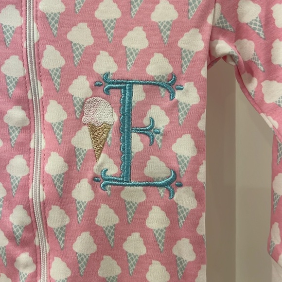 NWT Lila and Hayes embroidered footie pjs - Picture 2 of 5